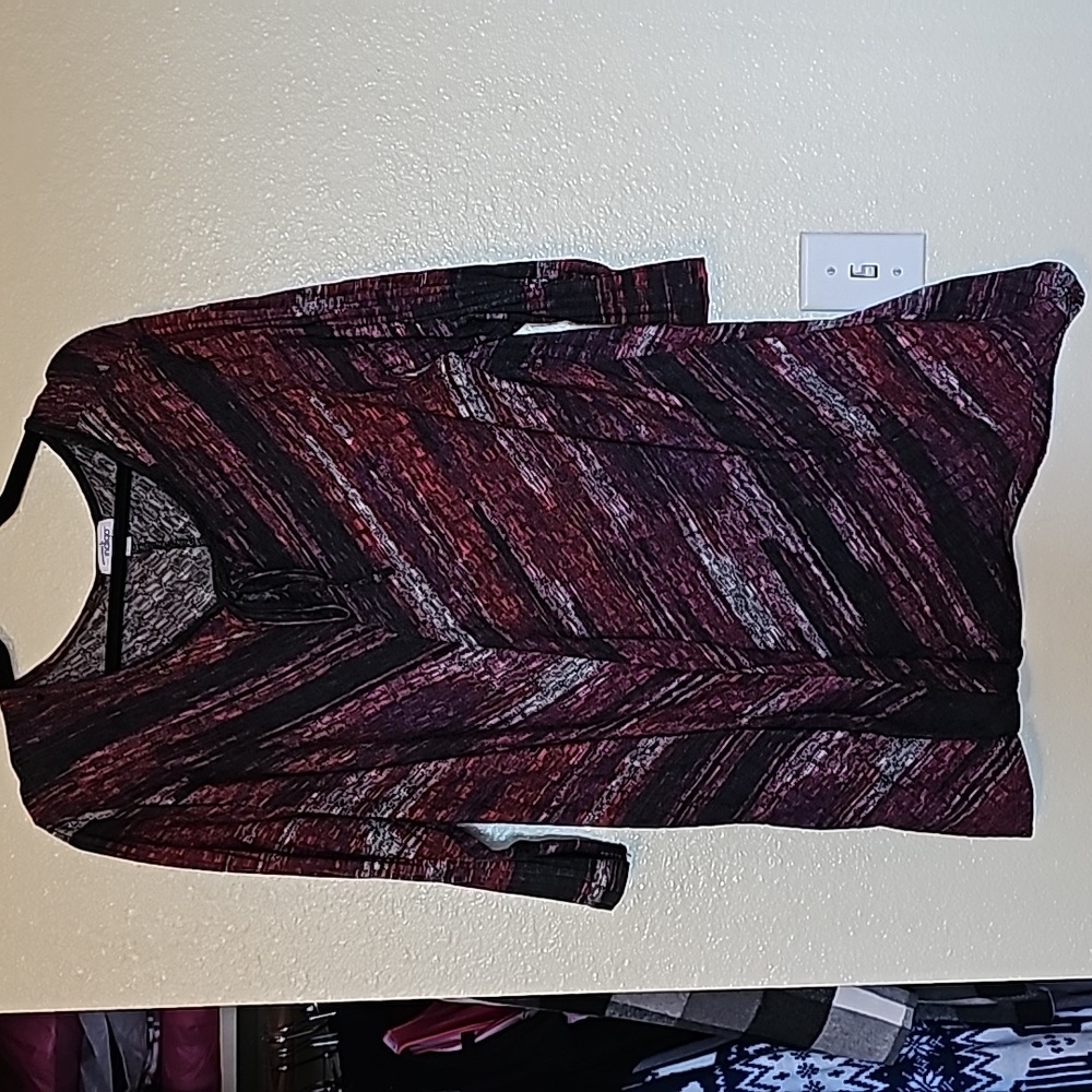 Multi colored tunic plus size